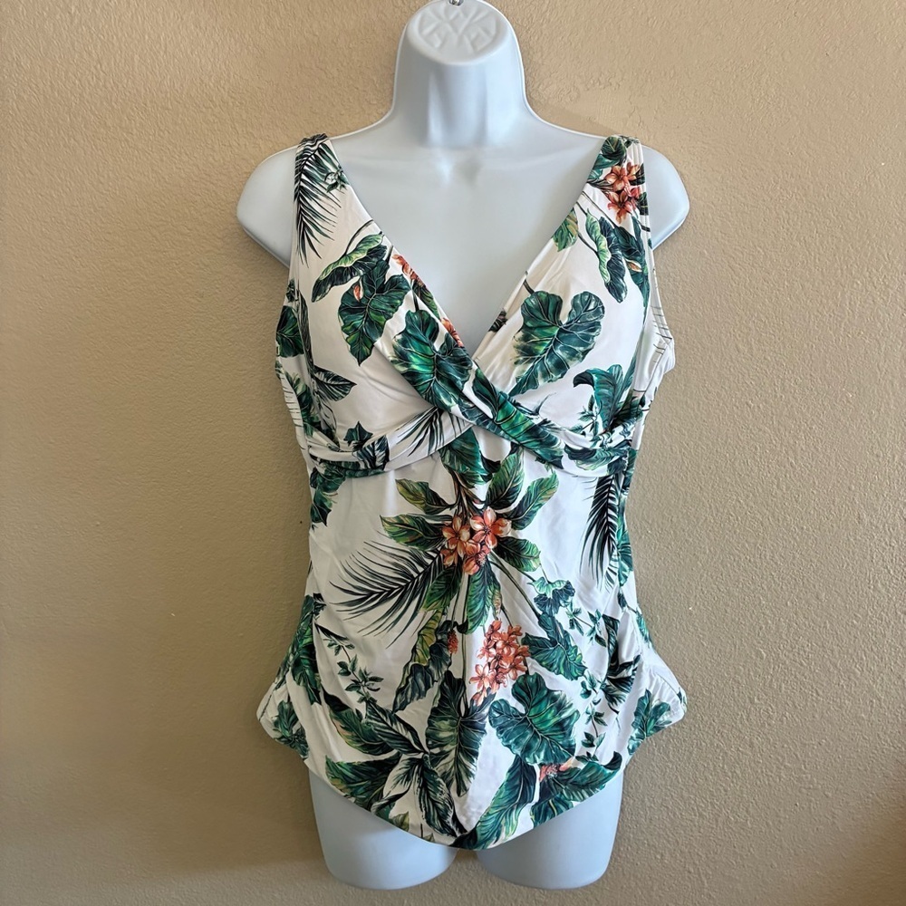 Sea Level Australia Swim Tango Cross Front Singlet Tankini Swim Top Size 14
